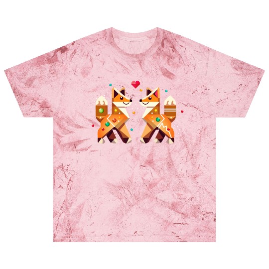 Two foxes - gingerbread style as a Christmas motif Blast T Shirts