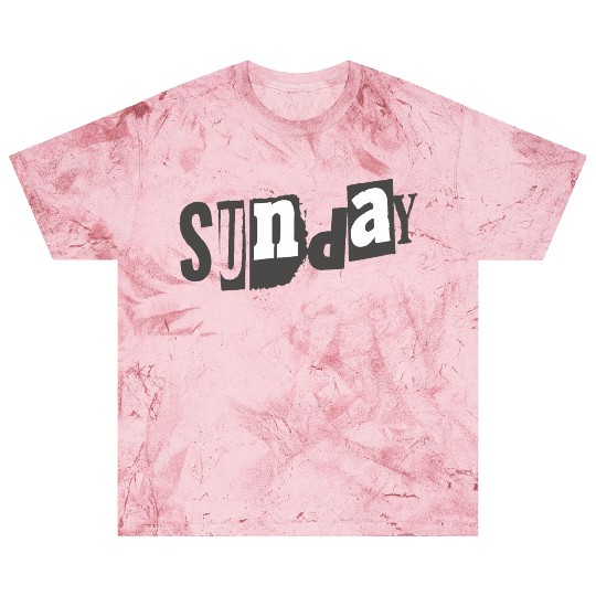 ilustrasi text sunday with theme Tipografi eksperi Blast T Shirts