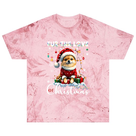 Pomeranian Christmas Tree Decorations Dog Lover Blast T Shirts