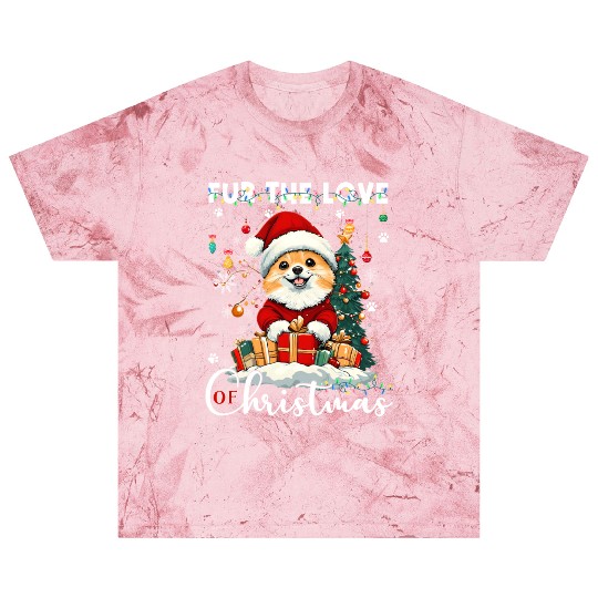 Pomeranian Christmas Tree Decorations Dog Lover Blast T Shirts