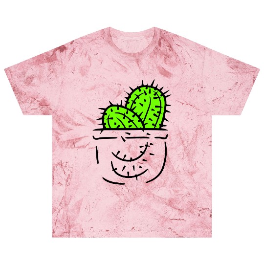 2 Chest Pocket Cactus Plants Prickly Cacti In Bag Blast T Shirts