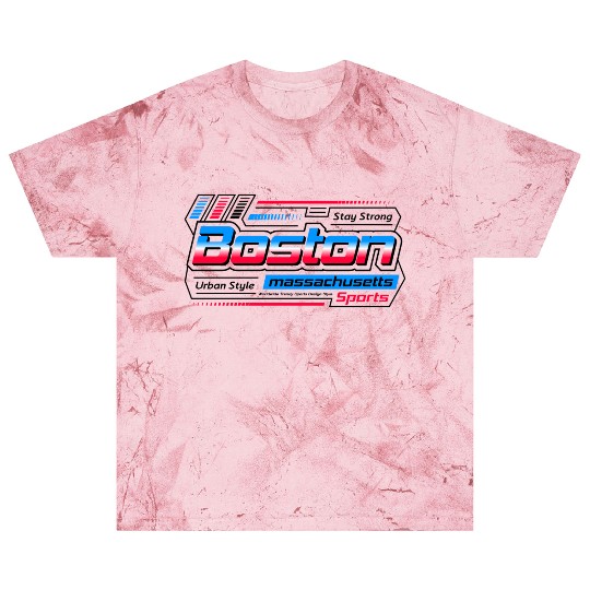 Stay Strong Boston Massachusetts City Sports Blast T Shirts