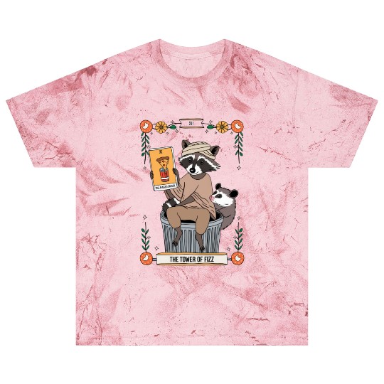 Raccoon Tarot Humor The Hanged Snack Card Blast T Shirts