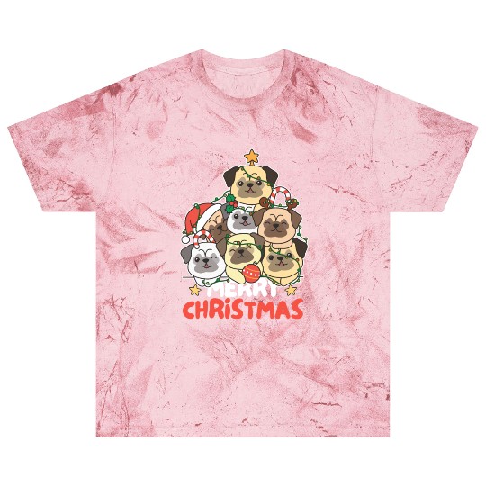 Pug Christmas Tree Merry Christmas Blast T Shirts
