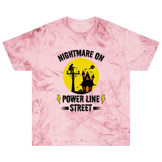 Nightmare on Power Line Street – Lineman Halloween Blast T Shirts
