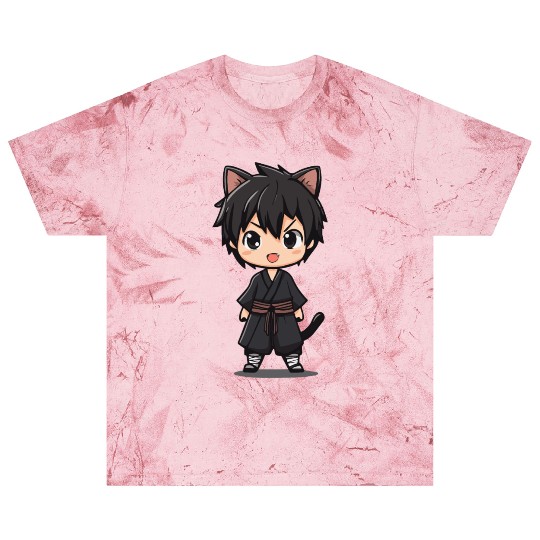 Black Cat in Anime Style Blast T Shirts