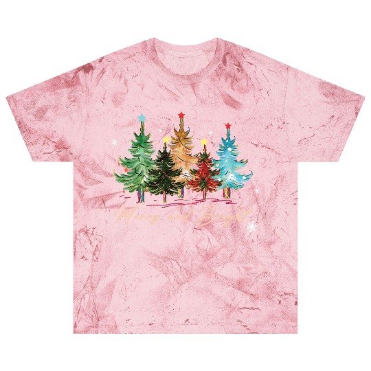 Merry and Bright Trees Vintage Christmas Tree Xmas Blast T Shirts