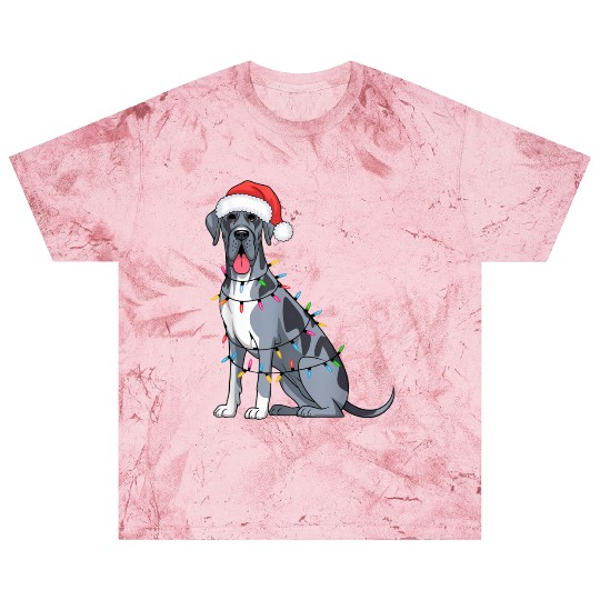 Great Dane Christmas Lights Xmas Dogs Gifts Blast T Shirts