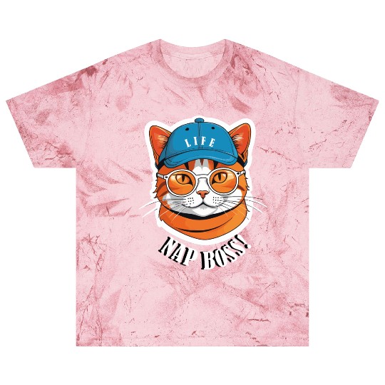 Cat Nap Boss with Cap and Sunglasses Blast T Shirts