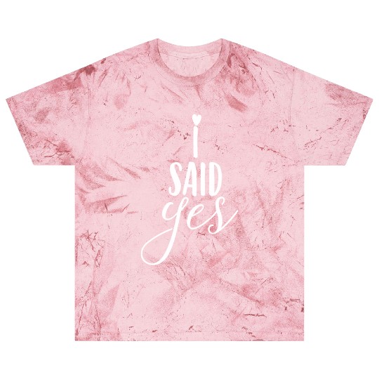 Bride Said Yes Wedding Engagement Bachelorette Blast T Shirts