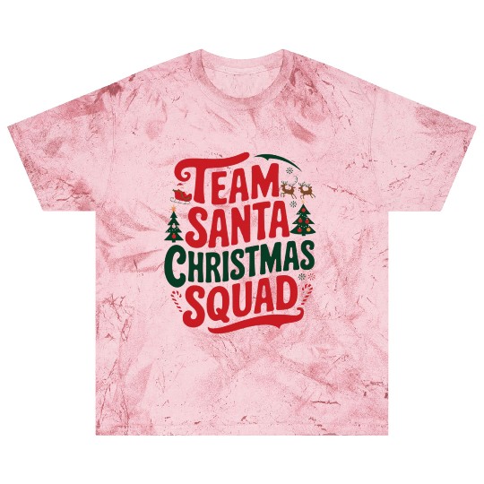 Team Santa Christmas Squad Festive Holiday party Blast T Shirts