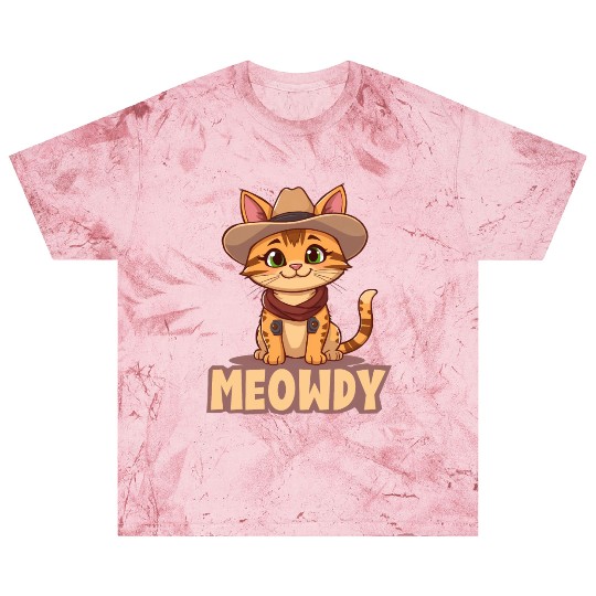 Cowboy Cat "Meowdy" Western yellow wild west cat Blast T Shirts