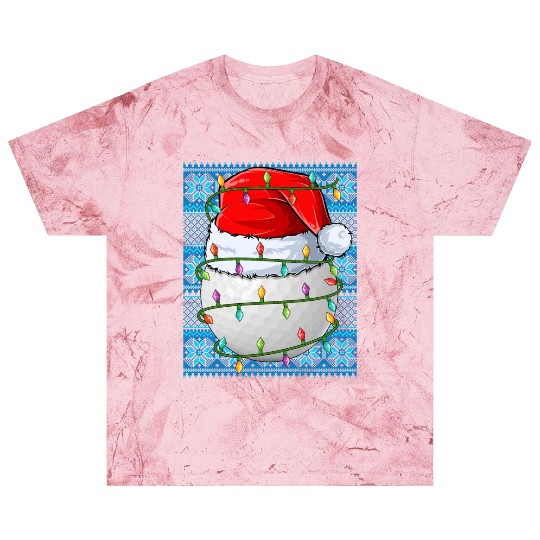 Golf Ball Christmas Lights Blast T Shirts