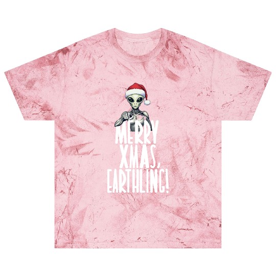 Happy Xmas Earthling Alien Christmas Blast T Shirts
