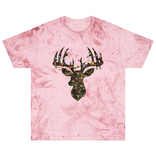 Christmas Holiday Camo Hunting Reindeer Deer Xmas Blast T Shirts