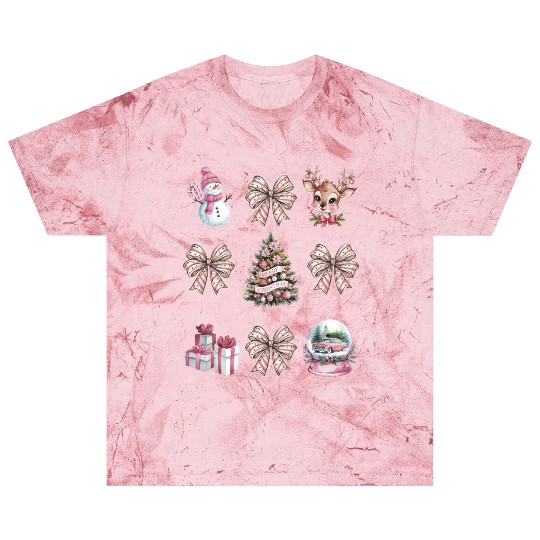 Christmas Coquette Bow, Cute Christmas Snowman Blast T Shirts