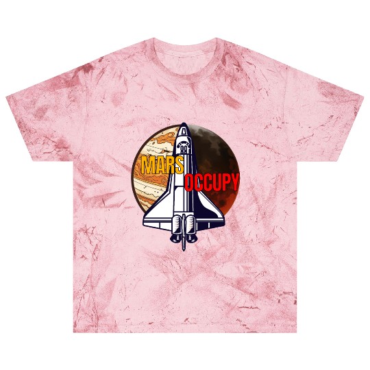 Mars Occupy -Rocket & Planet Space Design Blast T Shirts