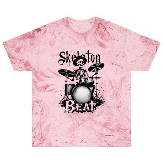 Skeleton Beat: Funny Cowboy Skeleton Playing Drums Blast T Shirts