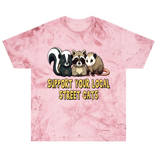 Support Your Local Street Cats - Raccoon, Opossum Blast T Shirts