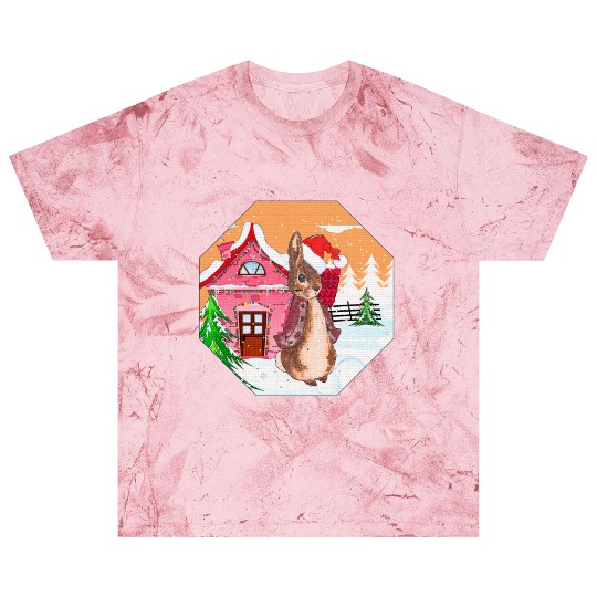 A rabbit walking on Christmas Day Blast T Shirts