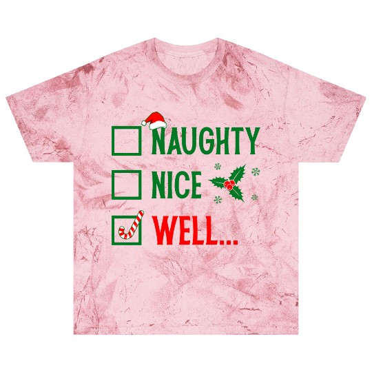Naughty or Nice Funny Christmas Blast T Shirts