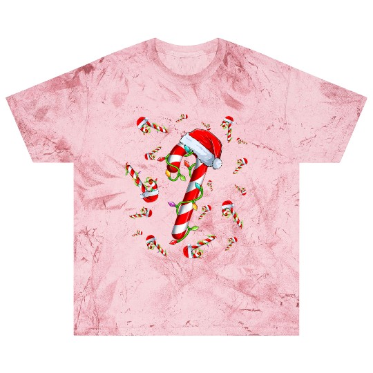 Candy Cane Merry and Bright Red and White Candy Blast T Shirts