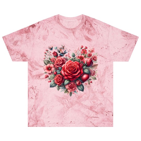 Heart Roses, Valentines Day Blast T Shirts