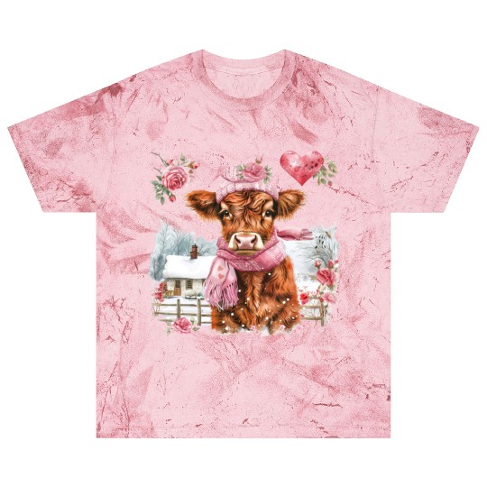 Cute Highland Cow Valentines Day Blast T Shirts
