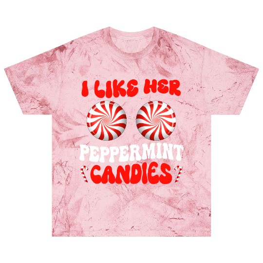 I Like Her Peppermint Candies Couples Christmas Blast T Shirts