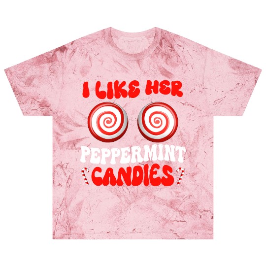 I Like Her Peppermint Candies Couples Christmas Blast T Shirts