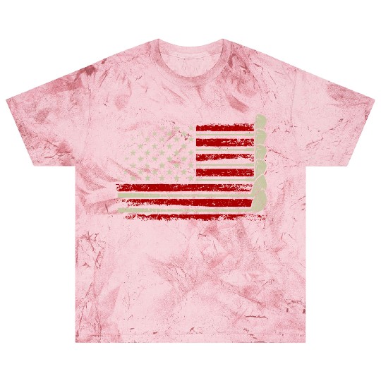 Patriotic American Golfer USA Flag Golf Club Golf Blast T Shirts