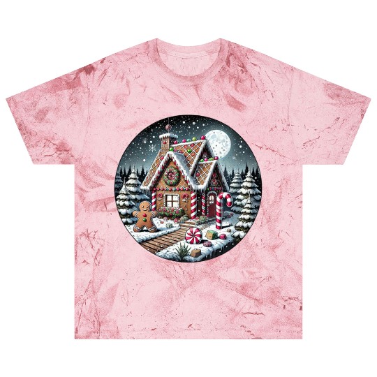 Christmas Gingerbread House with Candy Canes Blast T Shirts