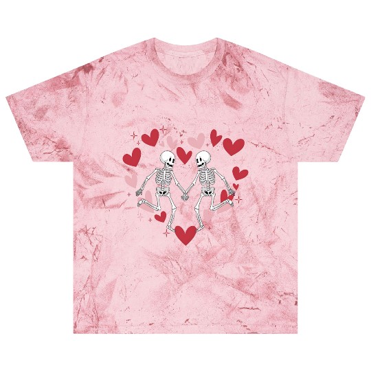 Coquette Valentine Dancing Skeleton Blast T Shirts