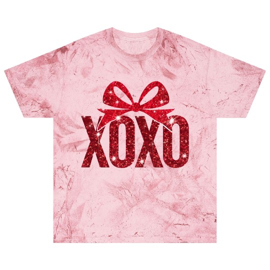 Faux Sequin Xoxo Blast T Shirts