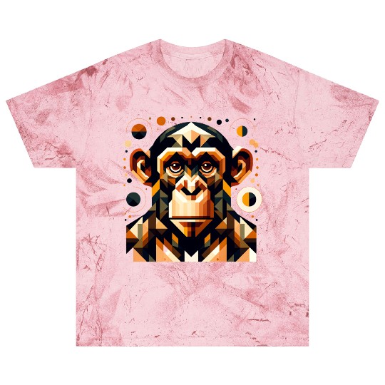 geometric abstract chimpanzee art design Blast T Shirts