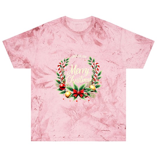 Spread Joy - Festive Merry Christmas Wreath Blast T Shirts