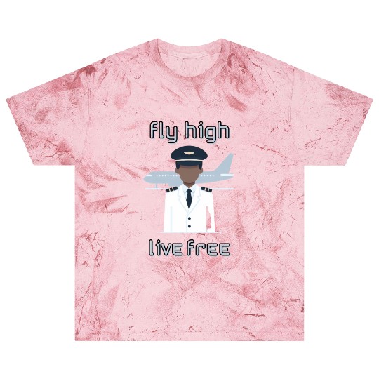 Fly High Live Free - Blast T Shirts for Pilots