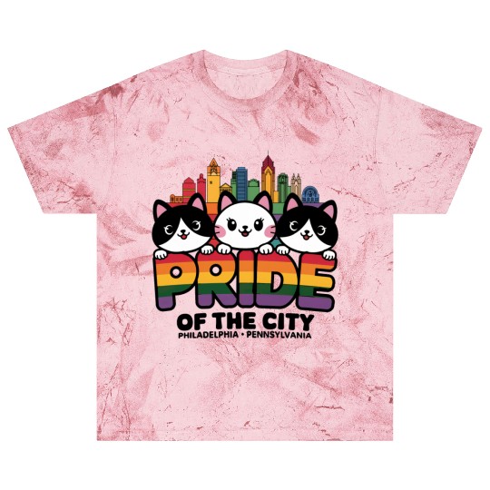 Pride of Philadelphia City Pennsylvania USA Rainbo Blast T Shirts