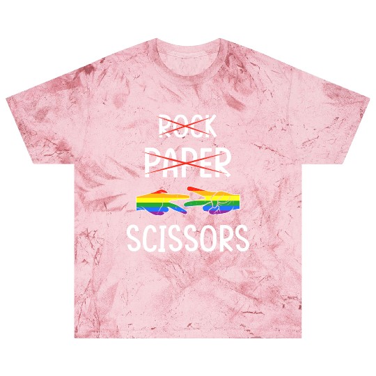 LGBTQ Lesbian Rock Paper Scissors Blast T Shirts