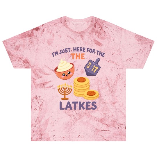 I'm Just Here for the Latkes Fun Hanukkah Vibes Blast T Shirts
