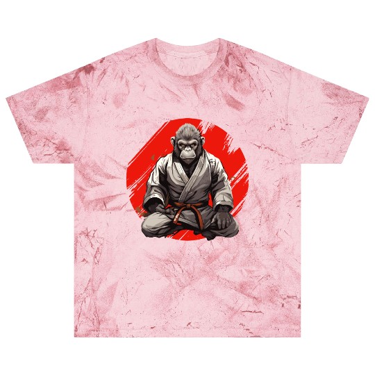 Karate Judo Monkey Chimpanzee Martial arts Blast T Shirts