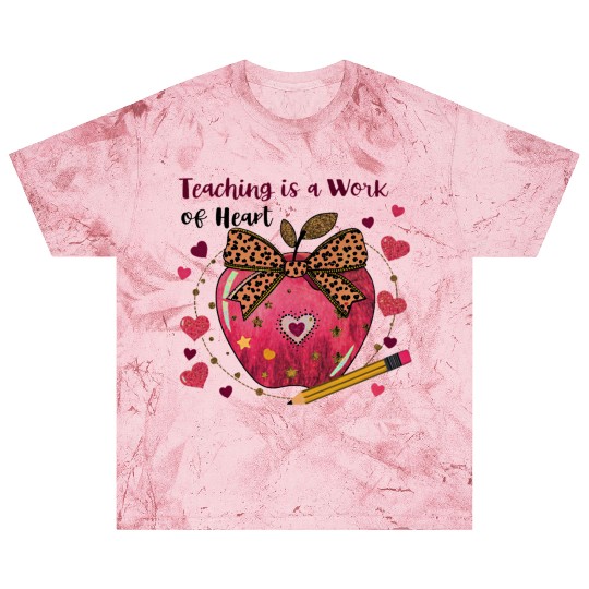 Teacher Coquette Bow Valentine Apple Blast T Shirts