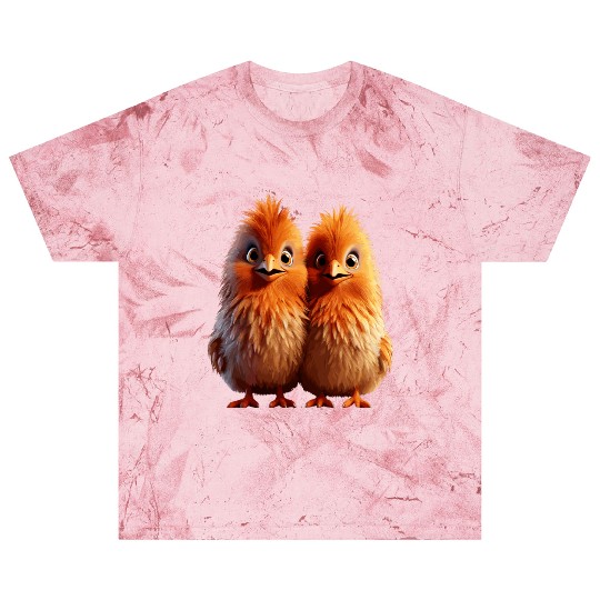 perfect match Adorable Chick Pair Cartoon Blast T Shirts