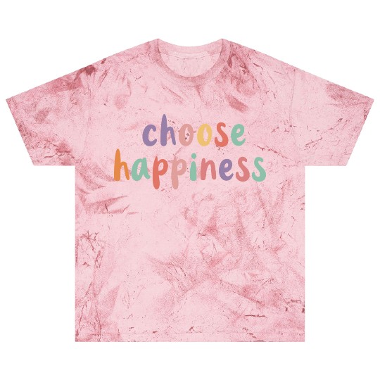 Choose Happiness Retro Colorful Pastel Kids Blast T Shirts
