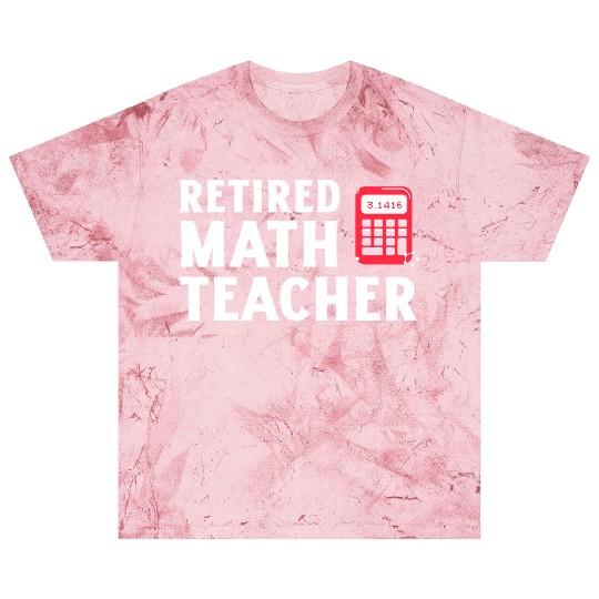 Retired Math Teacher 2025 Fun Calculator Design Blast T Shirts