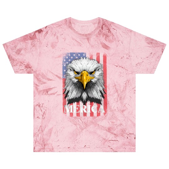 American Flag Patriotic Eagle 4th of July Merica Blast T Shirts