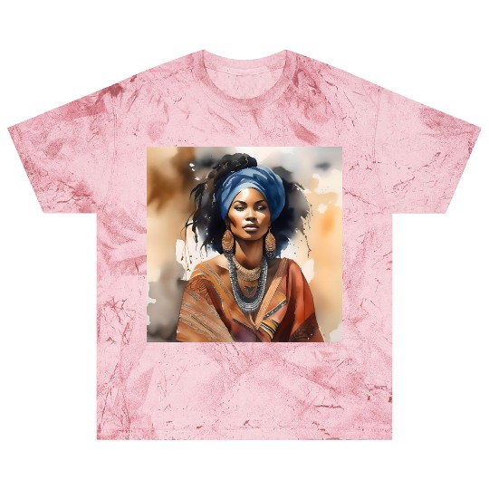 African Woman Portrait B Blast T Shirts