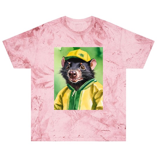 Green and Gold Tassie Devil Blast T Shirts