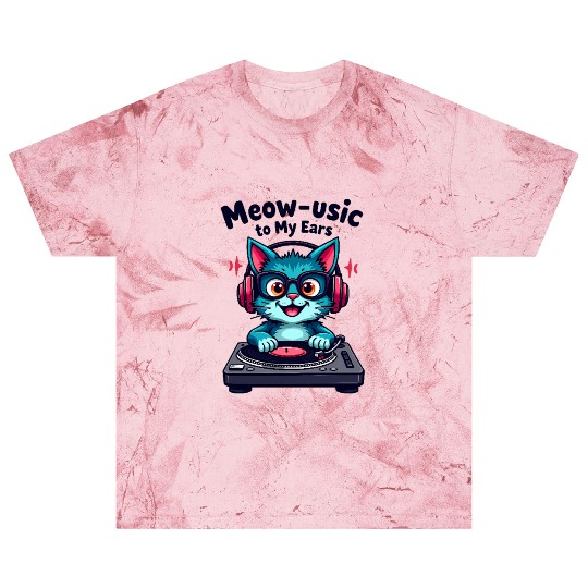 Meow-sic to My Ears - DJ Cat Blast T Shirts