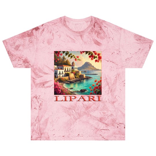 Lipari Volcano Mediterranean Terracotta Vacation Blast T Shirts